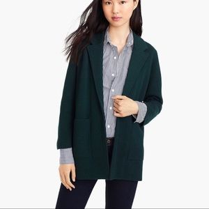 Hunter Green Jcrew Sweater Blazer